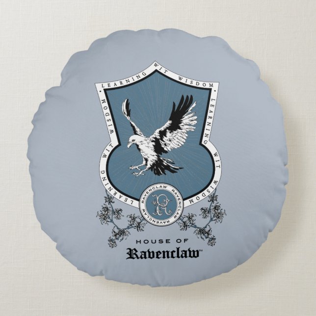 HARRY POTTER™ | Fintvätt av skisser RAVENCLAW™-Vap Rund Kudde (Framsidan)