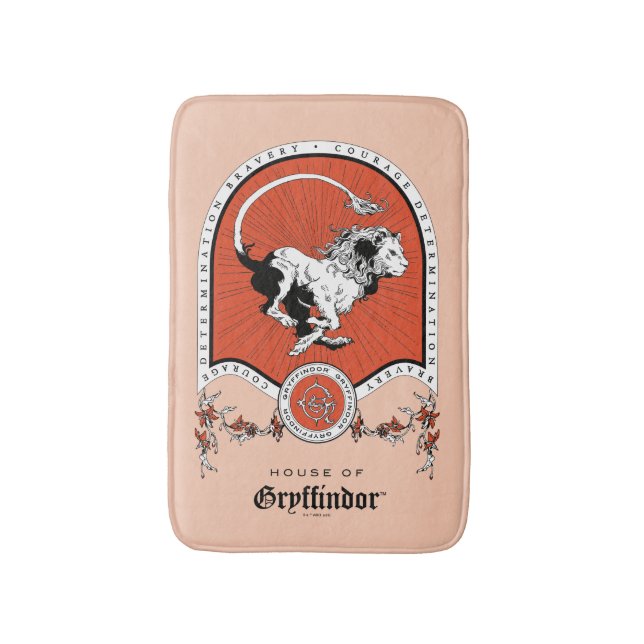 HARRY POTTER™ | Fintvätt GRYFFINDOR™-Vapensköld Badrumsmatta (Framsidan (Vertikal))