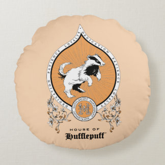 HARRY POTTER™ | Fintvätt HUFFLEPUFF™-Vapensköld Rund Kudde