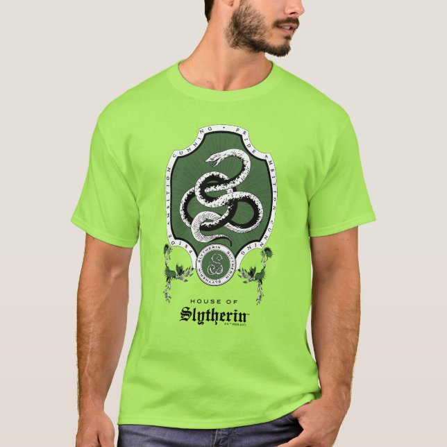 HARRY POTTER™ | Fintvätt SLYTHERIN™-Vapensköld T Shirt (Framsida)