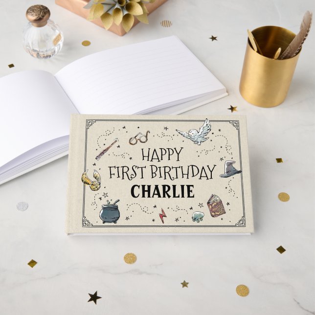 Harry Potter First Birthday Gästböcker (Framsida öppen)