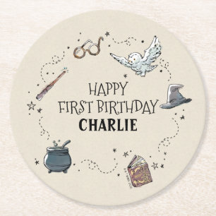 Harry Potter First Birthday Underlägg Papper Rund