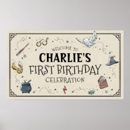 Harry Potter First Birthday Välkommen Poster