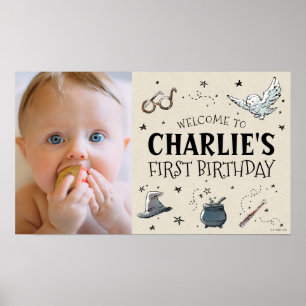 Harry Potter First Birthday Välkommen Poster