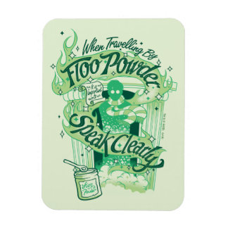 Harry Potter | Floo-pulver Typografi Grafik Magnet