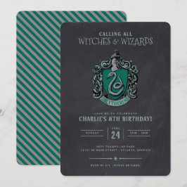 Harry Potter Födelsedag | Slytherin Krittavla Inbjudningar
