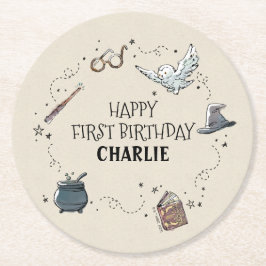 Harry Potter Första födelsedag Underlägg Papper Rund