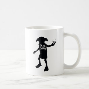 Harry Potter   "Free Dobby" Silhouette Typography Kaffemugg