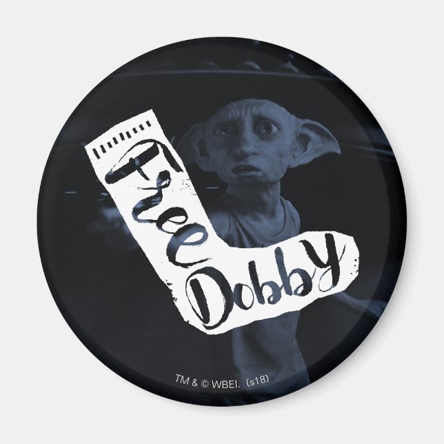 Harry Potter | "Free Dobby" Sock Typography Magnet (Framsidan)