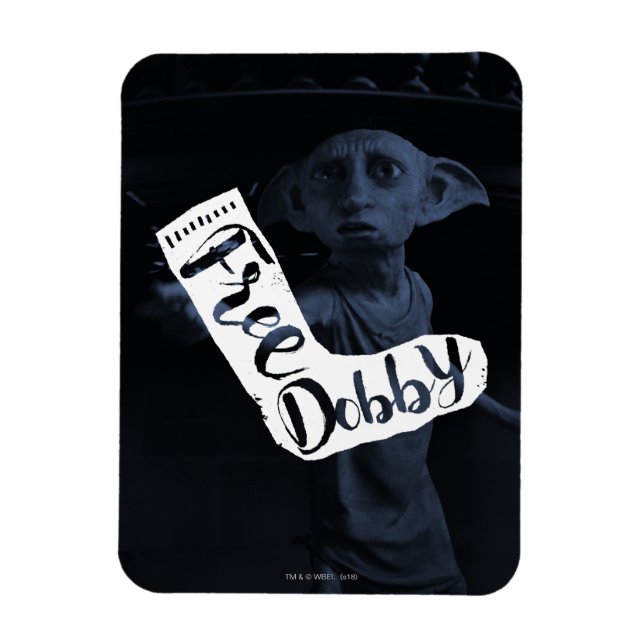 Harry Potter | "Free Dobby" Sock Typography Magnet (Vertikal)