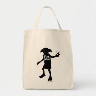Harry Potter "Frigör Dobby" Silhuett Typografi Tygkasse