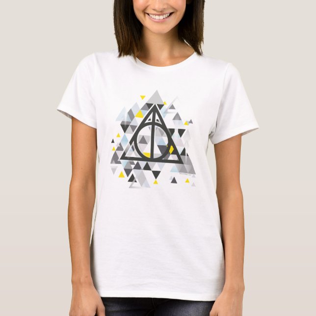 Harry Potter | Geometrisk symbol för Dödsrelikerna T-shirt (Framsida)