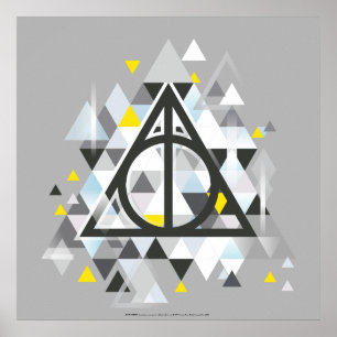 Harry Potter   Geometriskt Dödsrelik-symbol Poster