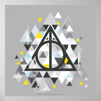 Harry Potter | Geometriskt Dödsrelik-symbol Poster