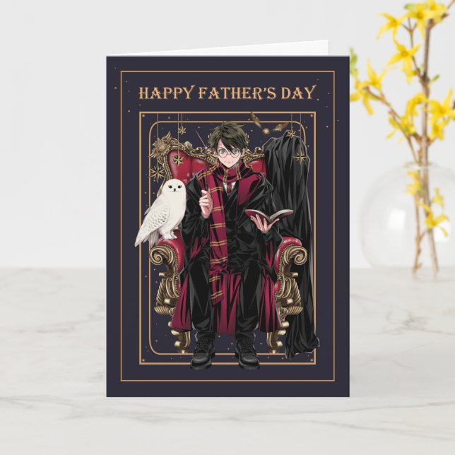 HARRY POTTER™ Glad fars dag-kort Kort (Gul blomma)