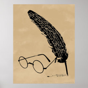 Harry Potter Glasögon och penna Poster