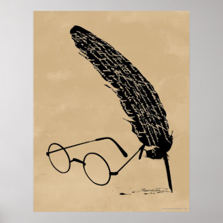 Harry Potter | Glasögon och penna Poster
