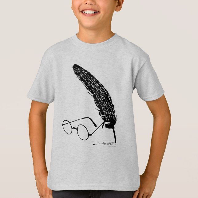 Harry Potter | Glasögon och penna T Shirt (Framsida)