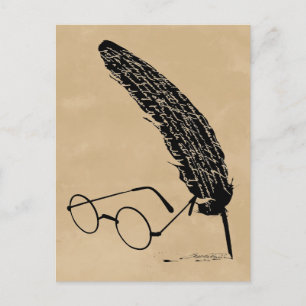 Harry Potter   Glasögon och penna Vykort