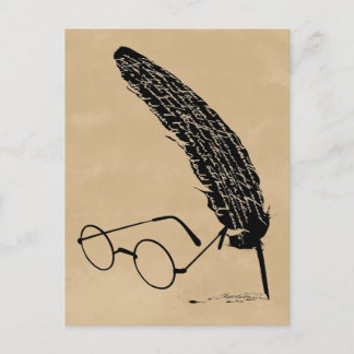 Harry Potter | Glasögon och penna Vykort