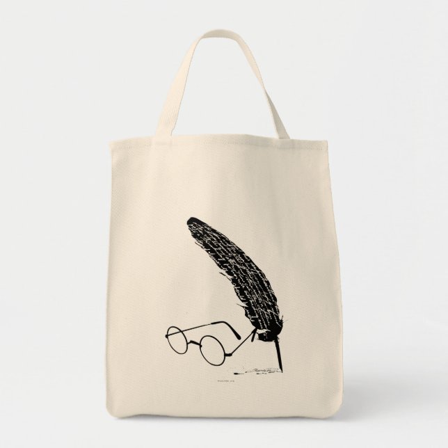 Harry Potter | Glasögon och råmaterial Tygkasse (Framsidan)