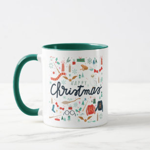 Harry Potter God Jul Med Festliga Ikoner Mugg
