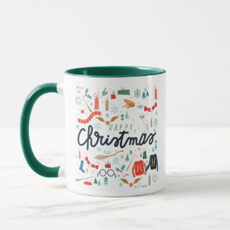 Harry Potter | God Jul Med Festliga Ikoner Mugg
