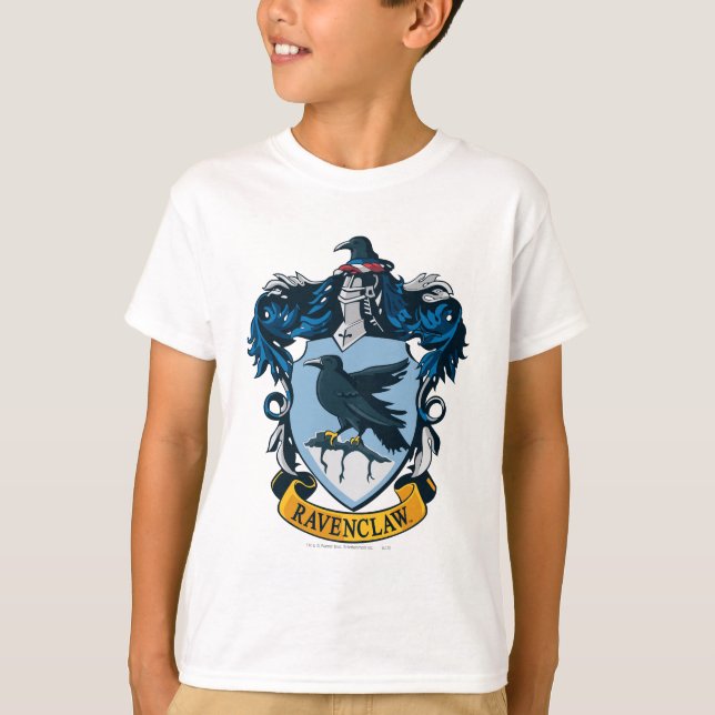 Harry Potter  | Gotisk Ravenclaw-vapen Tee Shirt (Framsida)