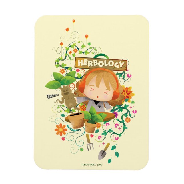 Harry Potter | Grafik av Hermione Herbology Class Magnet (Vertikal)