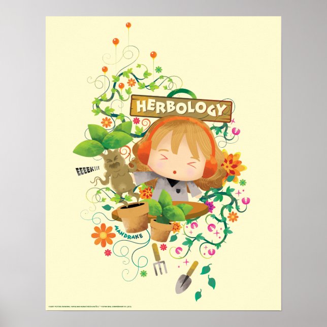 Harry Potter | Grafik av Hermione Herbology Class Poster (Framsidan)