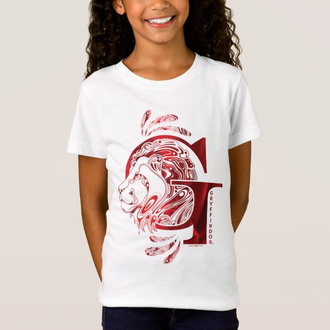 Harry Potter | grafiska Aguamenti GRYFFINDOR™ T Shirt (Framsida)