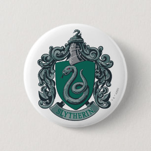 Harry Potter Grönt för Slytherin Vapensköld Knapp