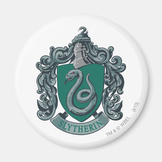 Harry Potter | Grönt för Slytherin Vapensköld Magnet (Framsidan)