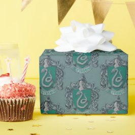 Harry Potter | Grönt för Slytherin Vapensköld Presentpapper
