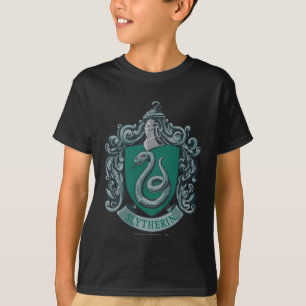 Harry Potter Grönt för Slytherin Vapensköld Tee Shirt