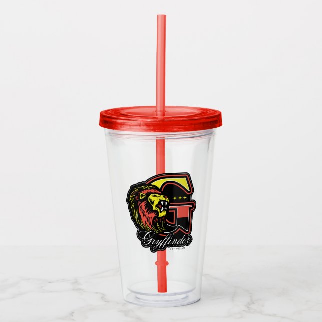 HARRY POTTER™ | GRYFFINDOR™ Athletic Badge Take Away Mugg (Framsida)