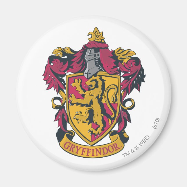 Harry Potter | Gryffindor Crest Gold and Red Magnet (Framsidan)