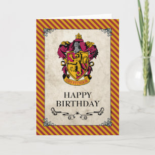 Harry Potter   Gryffindor Glad födelsedag Kort