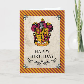 Harry Potter | Gryffindor Glad födelsedag Kort