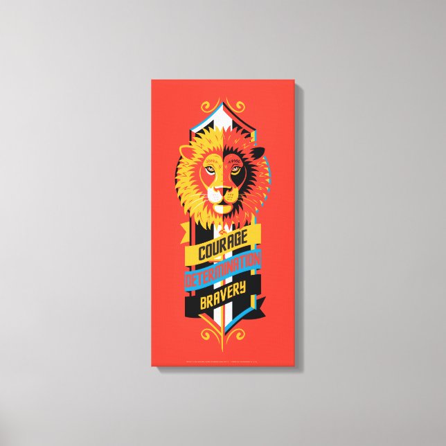 Harry Potter | GRYFFINDOR™ Hus Egenskaper Sigill Canvastryck (Framsida)