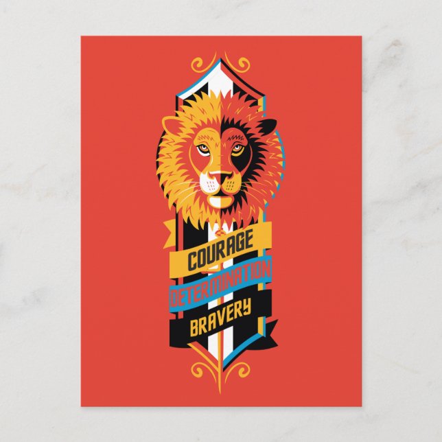 Harry Potter | GRYFFINDOR™ husdrag Sigil Vykort (Framsida)