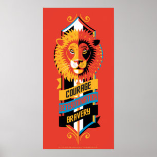 Harry Potter   GRYFFINDOR™ Husets egenskaper Sigil Poster