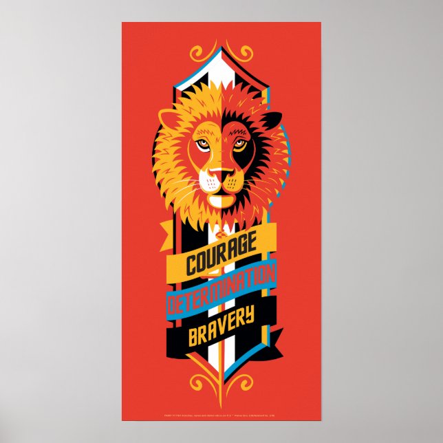 Harry Potter | GRYFFINDOR™ Husets egenskaper Sigil Poster (Framsidan)