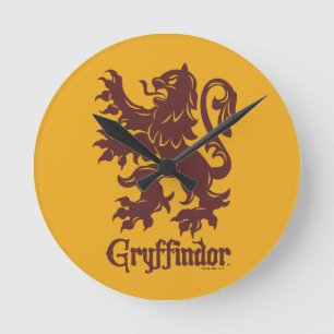 Harry Potter   Gryffindor Lejon grafik Rund Klocka