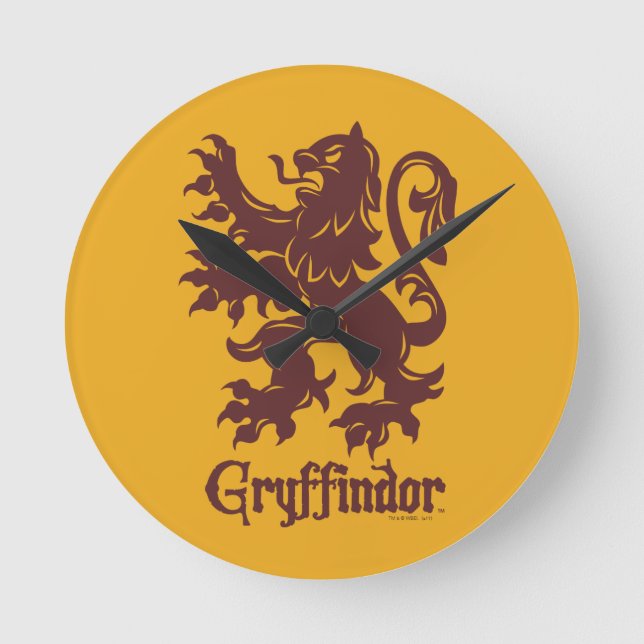 Harry Potter | Gryffindor Lejon grafik Rund Klocka (Framsida)
