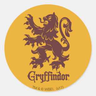 Harry Potter   Gryffindor Lejon grafik Runt Klistermärke
