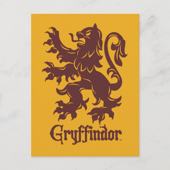Harry Potter | Gryffindor Lejon grafik Vykort (Framsida)