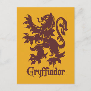 Harry Potter   Gryffindor Lejon grafik Vykort