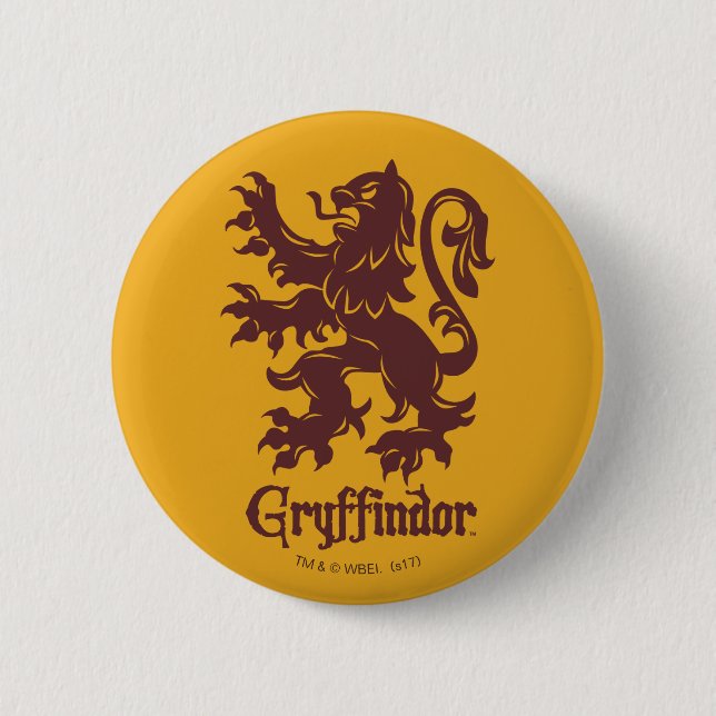 Harry Potter | Gryffindor Lejon Grafisk Knapp (Framsida)