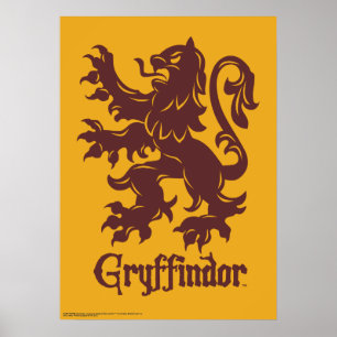 Harry Potter Gryffindor Lejon Grafisk Poster